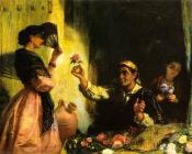 埃德温 朗斯登 朗 : A Spanish Flower Seller